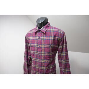 Bonobos Dress Shirt Standard Fit Stretch Plaid Flannel Long Sleeve Mens Sz Large